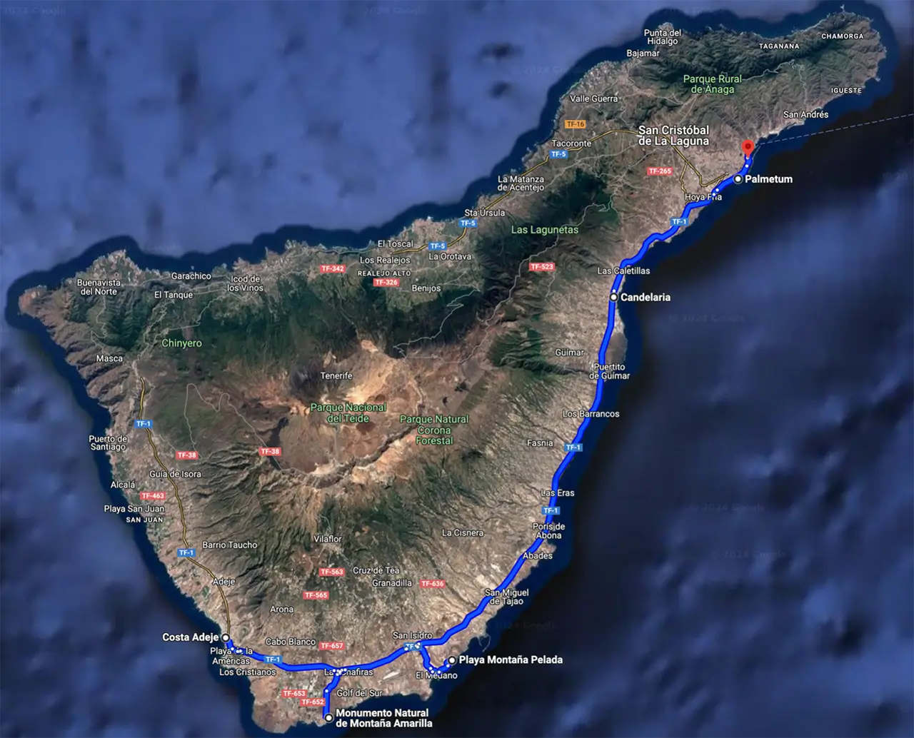 Tenerife Travel Kit Map Preview